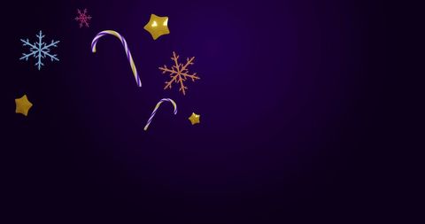 Festive Christmas Decorations with Candy Canes and Snowflakes - Download Free Stock Images Pikwizard.com