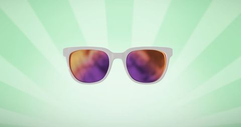 Trendy Sunglasses on Vibrant Green Striped Background - Download Free Stock Images Pikwizard.com