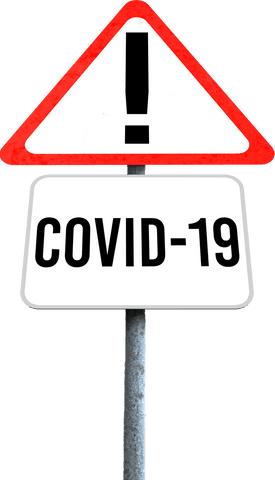 transparent covid-19 caution sign highway warning - Download Free Stock Videos Pikwizard.com