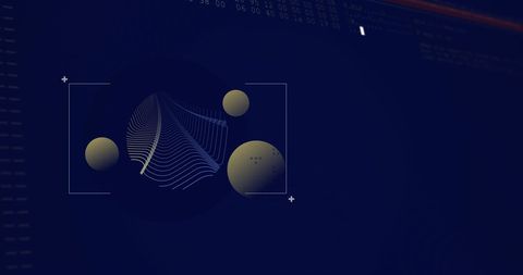 Futuristic Digital Data Processing Background with Spheres - Download Free Stock Images Pikwizard.com