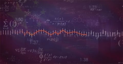 Abstract Mathematics with Dynamic Graph Line Pattern - Download Free Stock Images Pikwizard.com