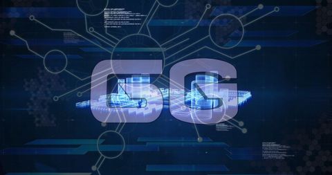 Futuristic 6G Network Technology with Holographic Elements - Download Free Stock Images Pikwizard.com