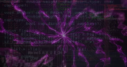 Abstract Digital Circuit Security Visualization with Neon Effects