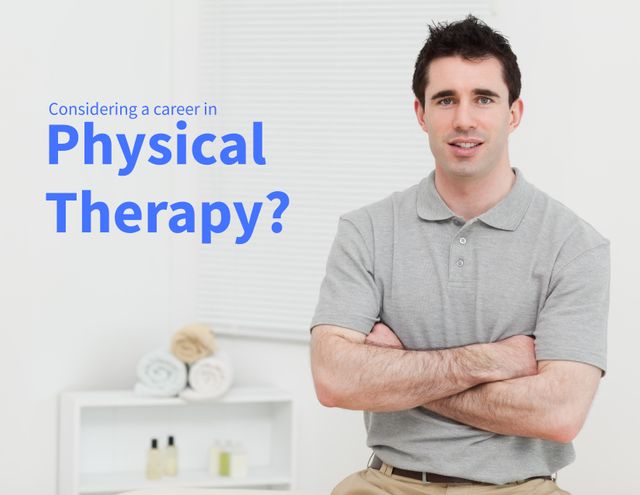Great for educational institutions and organizations looking to attract new students to physical therapy programs. Ideal for career counseling websites, health sector training brochures, and recruitment campaigns focused on the medical field.