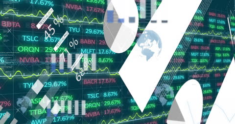 Animated Global Stock Market Data and Statistics Visualization