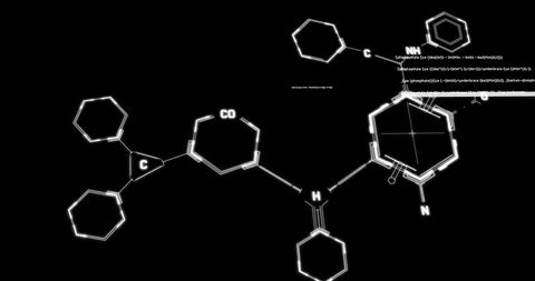 Modern data processing of chemical structures on blackboard
