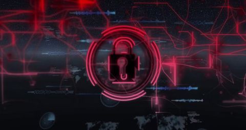 Cybersecurity Concept With Digital Lock Symbols and Data - Download Free Stock Images Pikwizard.com