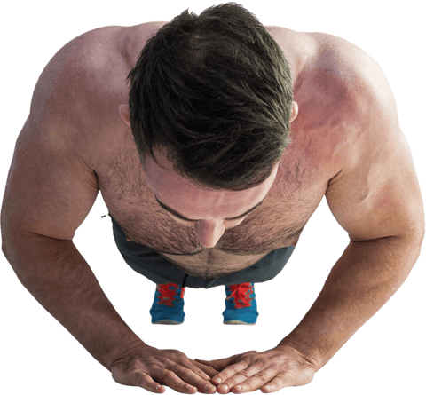 transparent shirtless bodybuilder maintaining fitness with press up - Download Free Stock Videos Pikwizard.com