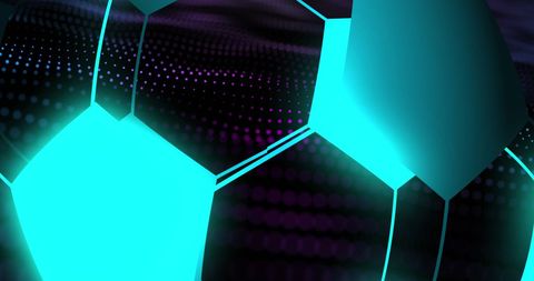 Glowing Digital Football with Futuristic Design and Cyber Aesthetics - Download Free Stock Images Pikwizard.com