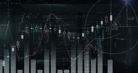 Futuristic Data Analysis with Graphs and Formulas - Download Free Stock Images Pikwizard.com