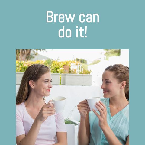 uplifting coffee moment between friends outdoors - Download Free Stock Templates Pikwizard.com
