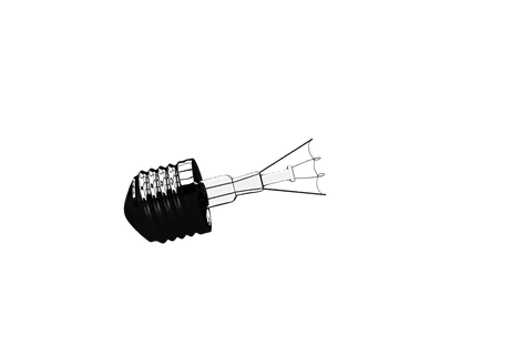 semi broken black wire bulb on transparent background - Download Free Stock Videos Pikwizard.com