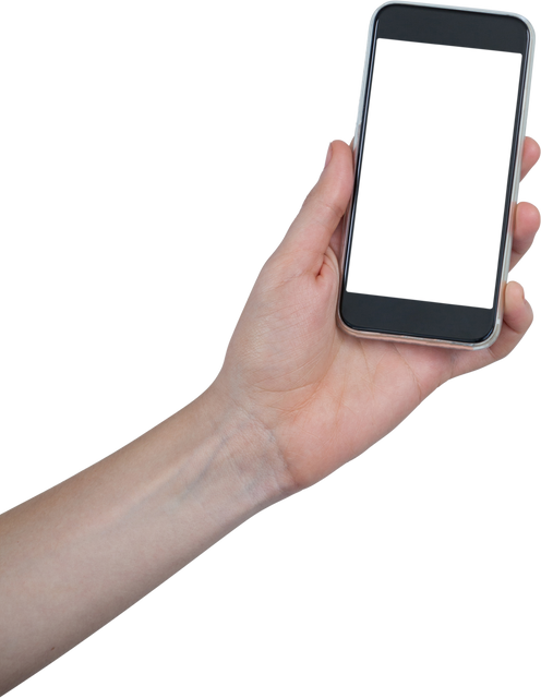 Transparent Background of Hand Holding Smartphone for Ease of Design - Download Free Stock Videos Pikwizard.com