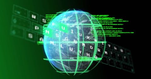 Global Network Technology with Digital Interfaces - Download Free Stock Images Pikwizard.com