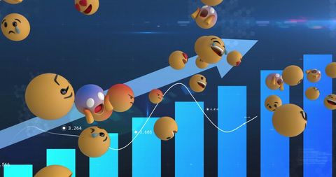 finance data visualization with emojis insight - Download Free Stock Images Pikwizard.com
