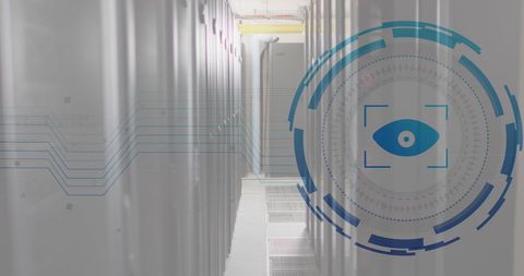 Cybersecurity and data management in modern server room