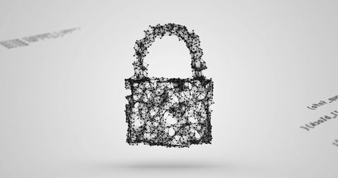 Digital Network Padlock Representing Cybersecurity Concept - Download Free Stock Images Pikwizard.com