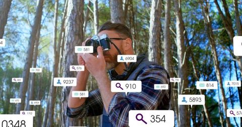 Photographer Navigating Digital Influences in Nature Wilderness