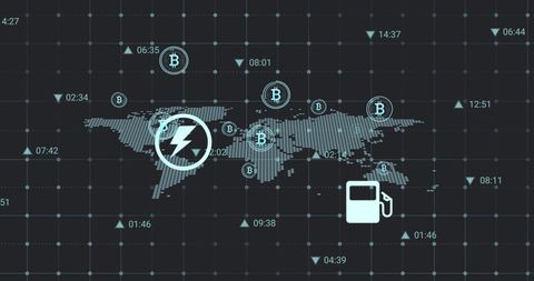 Global Crypto Network Featuring Bitcoin Transactions - Download Free Stock Images Pikwizard.com
