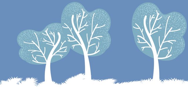 Abstract Winter Trees on Blue Background - Download Free Stock Photos Pikwizard.com