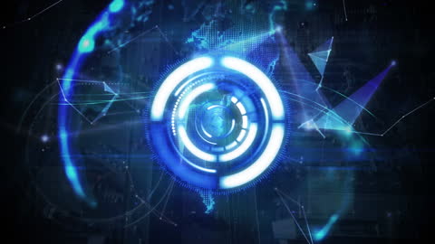 High-Tech Global Digital Network Overlay