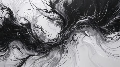 Dynamic Monochromatic Swirls Creating Vortex - Download Free Stock Images Pikwizard.com