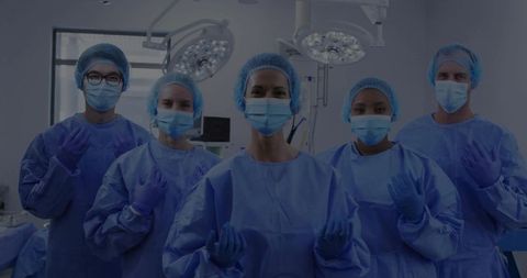 Medical Team Prepares for Surgery in Operating Room