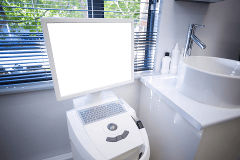 transparent digital desktop setup in dental office png - Download Free Stock Videos Pikwizard.com