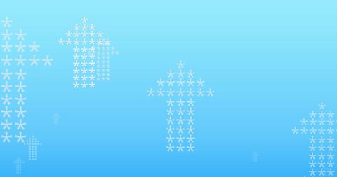 Asterisk Formed Arrows on Gradient Blue Background - Download Free Stock Images Pikwizard.com