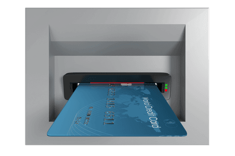 transparent credit card inserting into atm slot illustration - Download Free Stock Videos Pikwizard.com