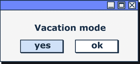 Flat Interface Dialog Vacation Mode Transparent Background - Download Free Stock Videos Pikwizard.com