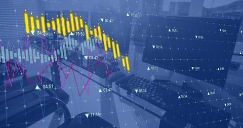 Financial Data Processing at Modern Business Office - Download Free Stock Images Pikwizard.com