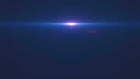 Dynamic Light Movement Over Deep Blue Background