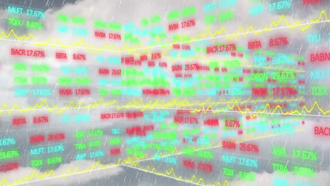 Animation of Digital Financial Data Processing Visualization