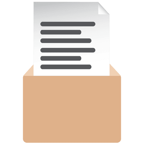Document in Envelope on Transparent Background for Communication - Download Free Stock Videos Pikwizard.com