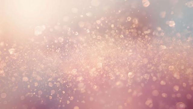 Shimmering Pastel Bokeh Cascade Floating Glittering Dust Sparkle Ethereal Background