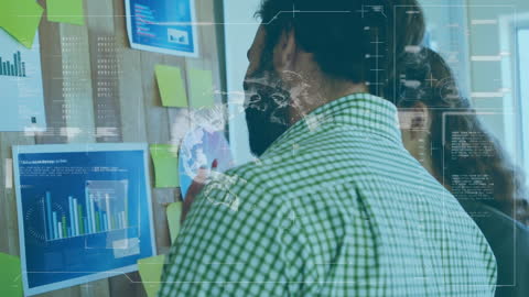 Innovative Team Analyzing Data in Modern Workspace