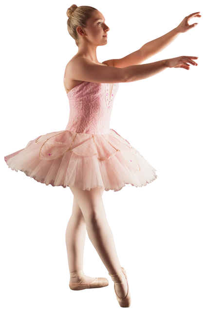 Caucasian Ballerina Posing Gracefully Transparent Background - Download Free Stock Videos Pikwizard.com