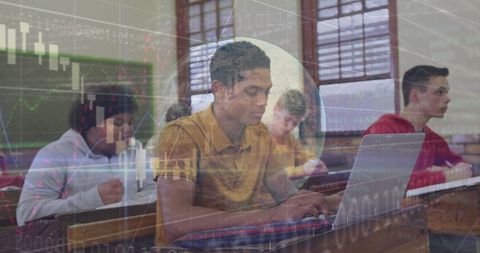 Students Engaging in Global Digital Learning Environment - Download Free Stock Images Pikwizard.com