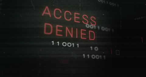 access denied cyber security risk alert - Download Free Stock Images Pikwizard.com