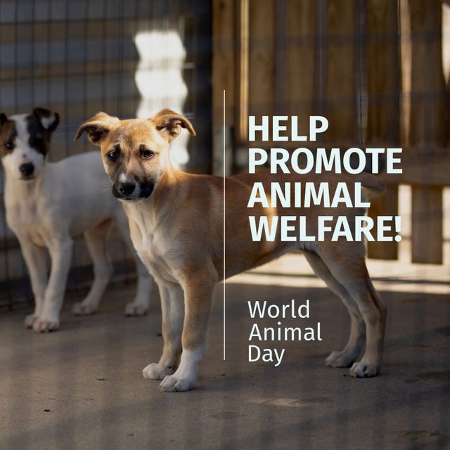 Help Promote Animal Welfare Poster for World Animal Day - Download Free Stock Templates Pikwizard.com