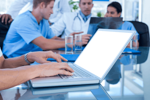 Medical Team Collaboration with Transparent Device World - Download Free Stock Videos Pikwizard.com