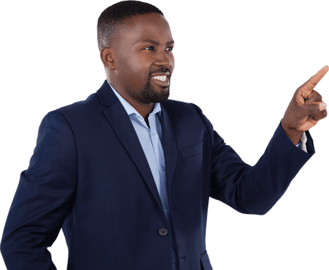 transparent visionary businessman in blue suit interacting - Download Free Stock Videos Pikwizard.com