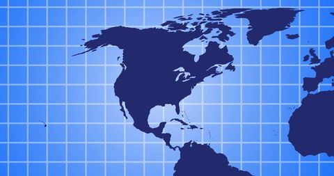 World Map with Digital Grid Overlay Depicting Global Data Processing - Download Free Stock Images Pikwizard.com