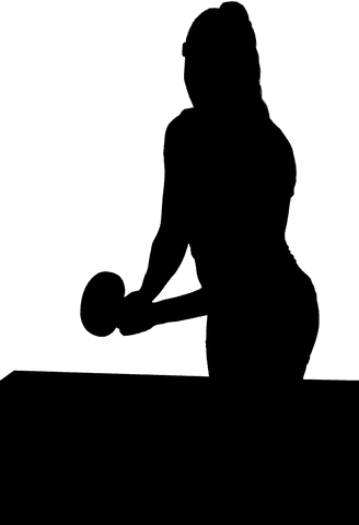 transparent silhouette of female table tennis player - Download Free Stock Videos Pikwizard.com