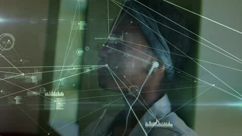 Digital Connections and Learning Concept with Headphones