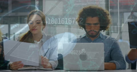 Global Network Data Overlay on Focused Business Work