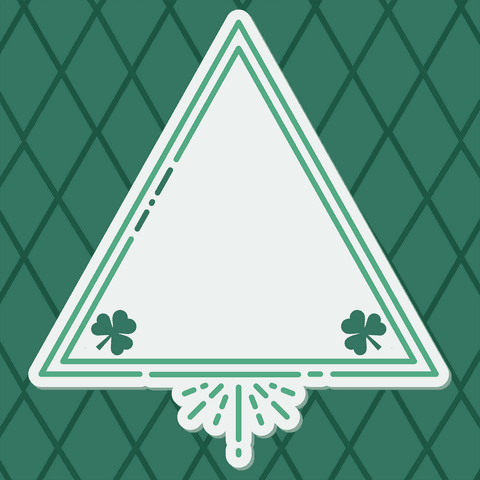 Green Clover Badge with Copy Space on Transparent Background - Download Free Stock Videos Pikwizard.com