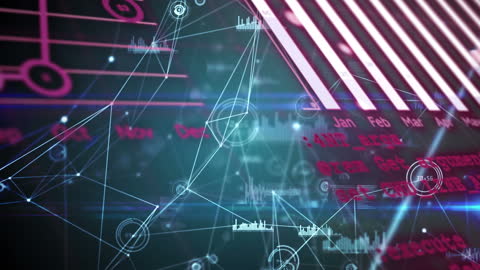 Digital Network Visualization with Data Analysis Elements