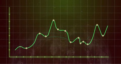 Digital Finance Chart Overlaying Globe Background - Download Free Stock Images Pikwizard.com